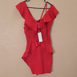 WOW Couture Scarlet Asymmetrical Dress